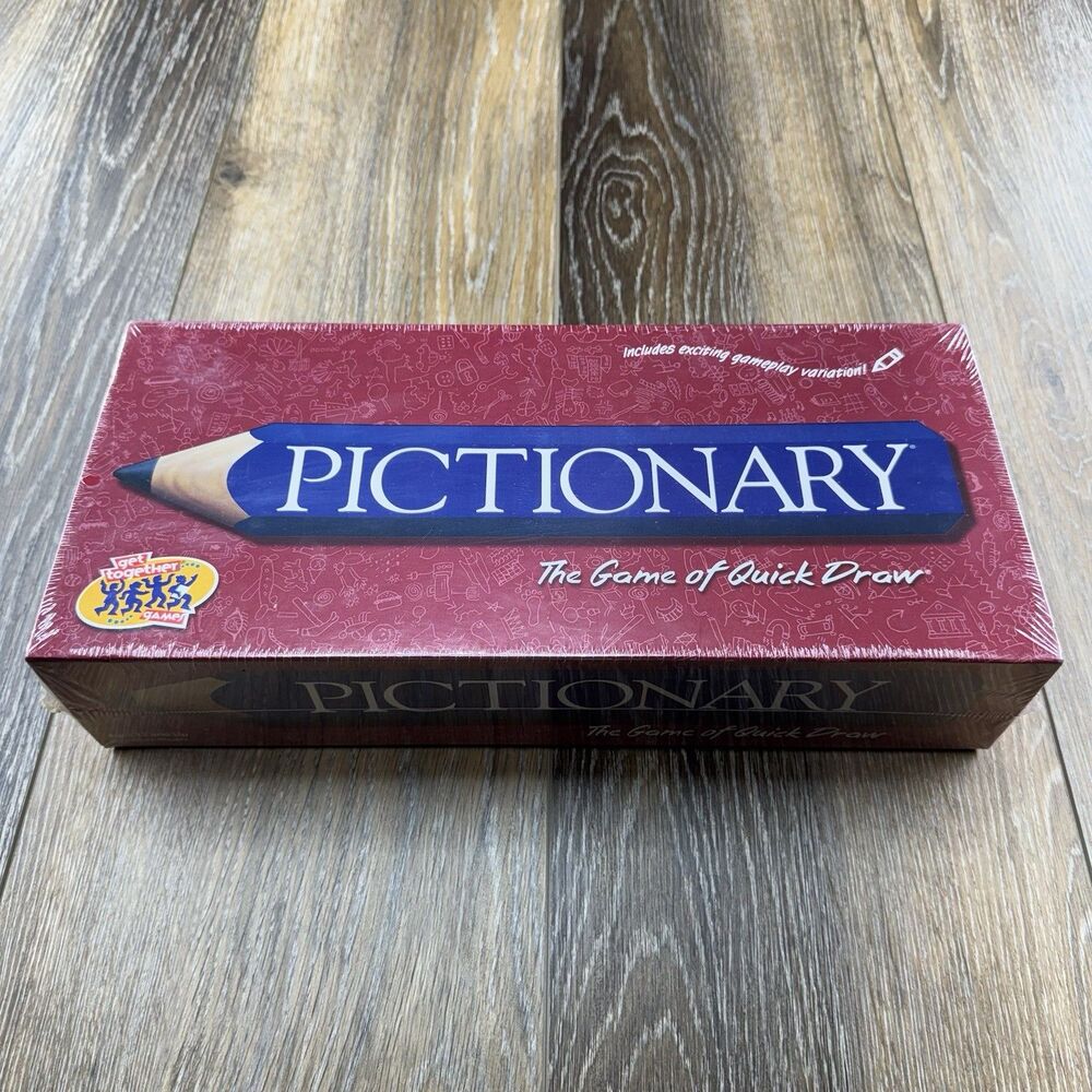 Vintage Pictionary The Game Of Quick Draw Hasbro 2000 Sealed Brand New In Box